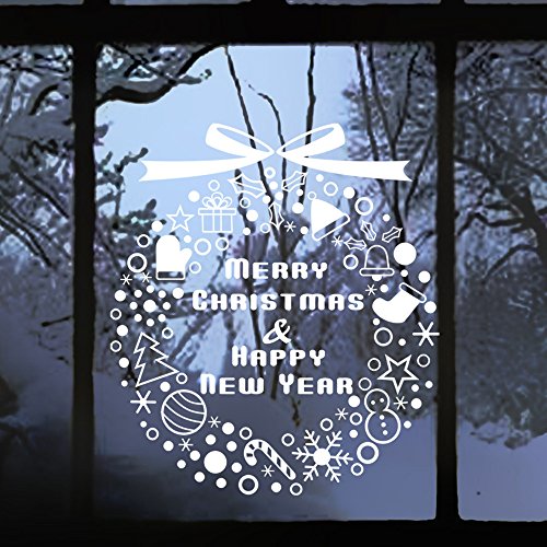 Noël décoration fenêtre autocollant décor du fo...