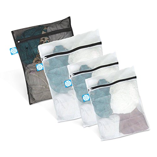 CozyDom Flash Promo: Filet à linge - Sac à Lavage - Robuste avec fermeture éclair pour protéger vos vêtements délicats - Lot de 4 sacs à linge de petite et grande taille 0647356545689 (0647356545689)