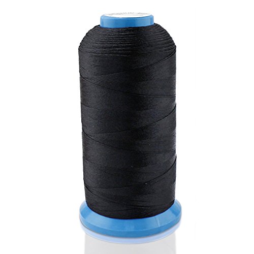 Yeelan Bonded nylon sewing thread 1500 jardin t70 de taille pour multi-buts, noir code EAN 0647358002319 