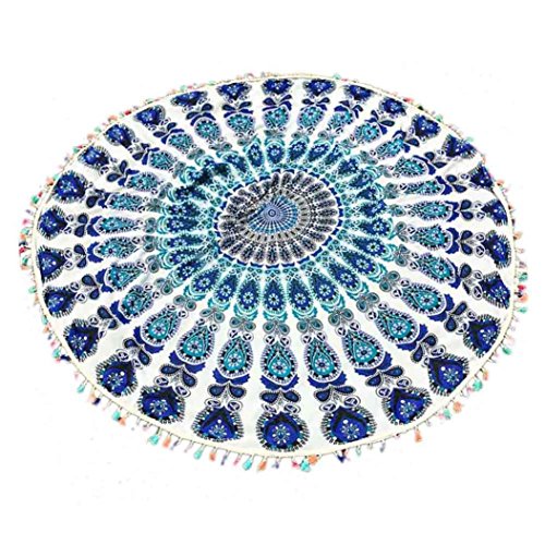® polyester douceur ronde hippie tassel tapisse...