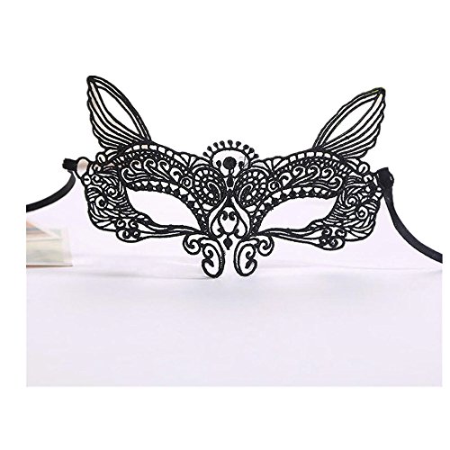 FeiTong Halloween Masque, FEITONG Sexy Dentelle Creux sur Les Femmes Masque Catwoman Party (C) code EAN 0647375712543 
