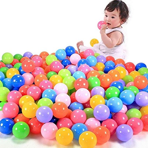 Longra Baby toy 100pcs boule colorée Longra bébé jouet enfant balle en plastique souple de l'océan nager fosse jouet code EAN 0647746207838 
