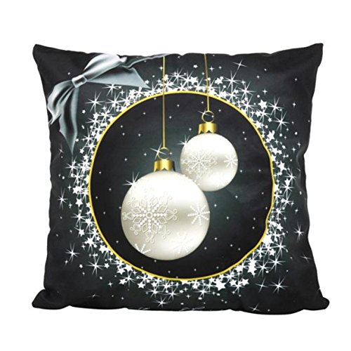 Taie d'oreiller de Noël, le Père Noël Canapé ta...