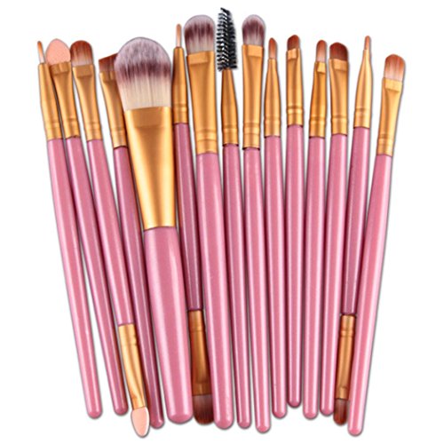 15pcs professionnel maquillage kit pinceaux pou...