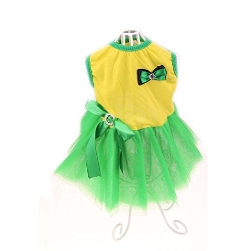 Beau chien chiot robe de princesse chien caraco gaze jupe animal robe bulle de chien (s, vert) 0647861400503 Saingace Beau chien chiot robe de princesse chien caraco gaze jupe animal robe bulle de chien (s, vert) 0647861400503 Saingace