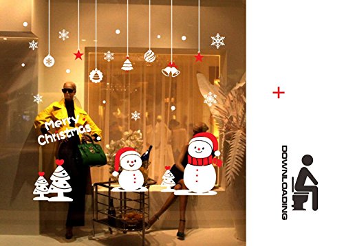 Autocollant mural de noël décoration d'intérieu...