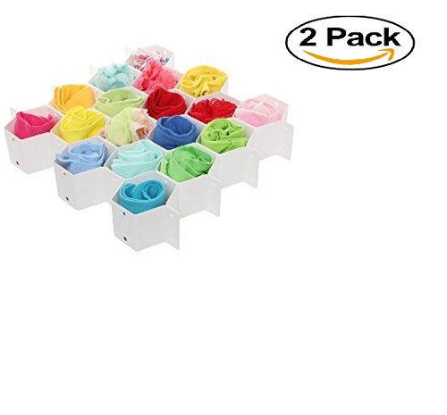Honeycomb organisateur pour tiroirs avec 18 com...