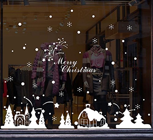 Salon Décoration Noël iglou vitrine verre Stick...