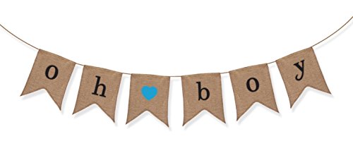 « Oh Boy » banderole en toile de jute - Décorat...