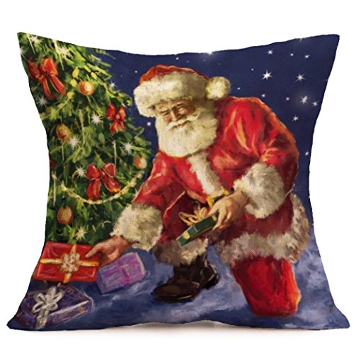 Décoration de noël animé festival oreiller coussin