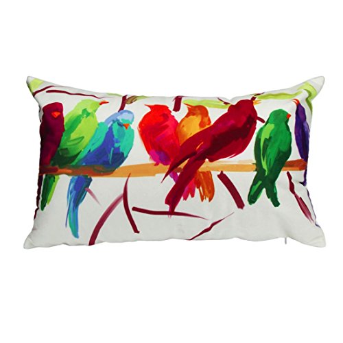 Super square soft oiseau taie d'oreiller (30_x_...