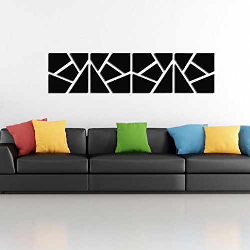 Acrylic mirror stiker design diy maison decor t...