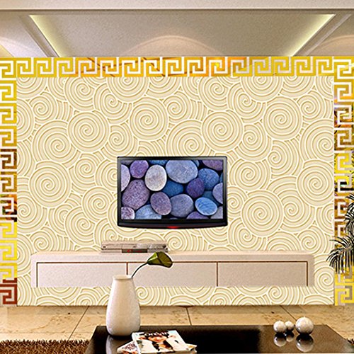 Acrylic mirror stiker design diy maison decor t...