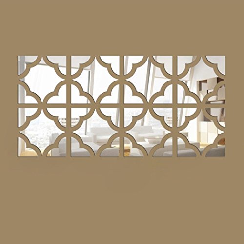 20pcs acrylic mirror autocollant diy maison dec...