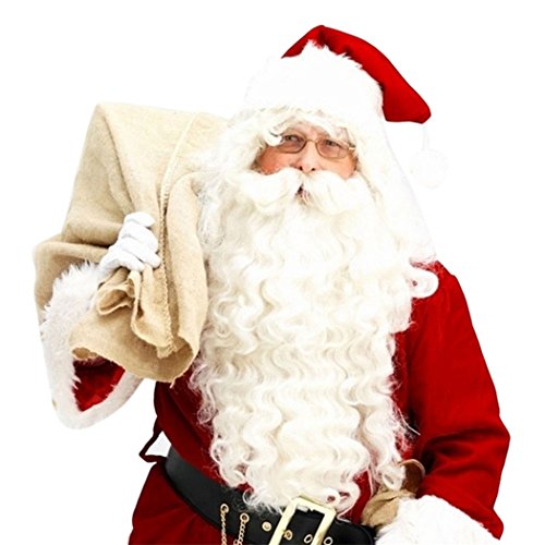 Père Noël Perruque + Barbe Costume Set Accessoi...