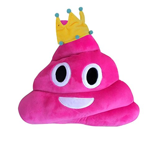 Amusant emoji émoticône caca forme oreiller pou...