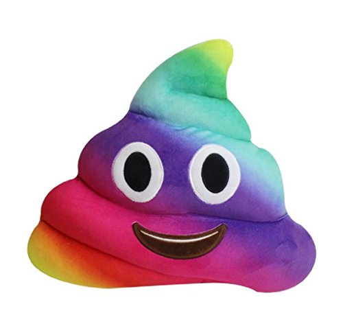 Covermason Amusantes émoticônes emoji coussin coeur yeux poo forme oreiller poupée jouet throw cadeau 0648886844068 (0648886844068)