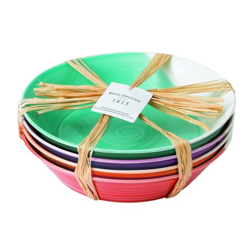 Royal Doulton 1815 ensemble de 4 assiettes creuses couleur vives code EAN 0652383751927 