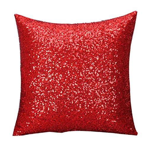 Solide couleur glitter paillettes throw home de...
