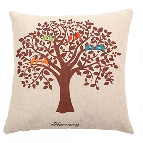 Linge de maison carré coeur throw coussin lin t...
