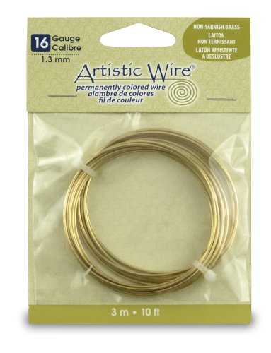 Fil artistique wire-non-tarnish brass- calibre ...
