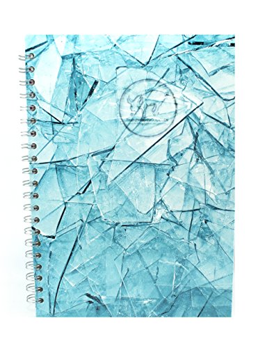 A4 Cracked Glass Texture Sketchbook Ref 00029