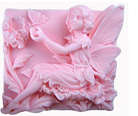 Moule en silicone pour savons motif fée jouant ...