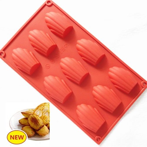 Allforhomme Moule Madeleine en Silicone Cuisson...
