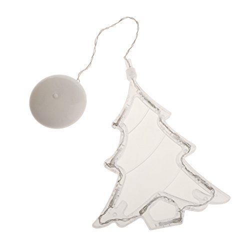 LED Sapin Lampe Suspendu avec Suçoir pour Fênet...