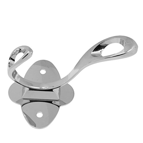 Argent Crochet Mural en Acier Inox Patère Porte...