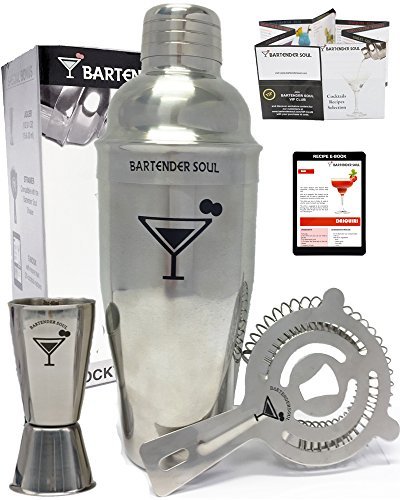 Shaker Cocktail Professionnel de Bartender Soul...