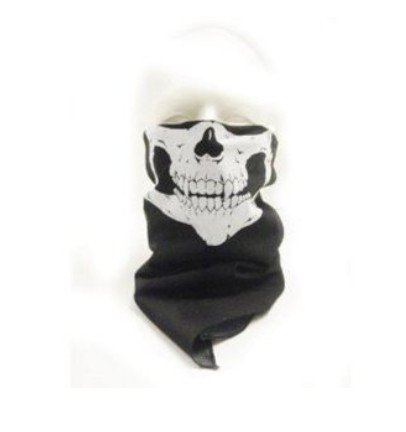 New skeleton skull bandana snowboard skiing mot...