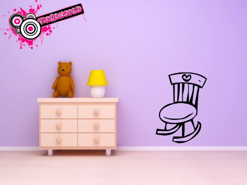 Vinylworld Lot de chambre à coucher/la chambre de l'enfant-chaise à bascule (noir) code EAN 0662712591285 