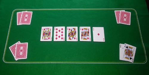 Tapis de poker en feutre pour Texas Holdem Vert