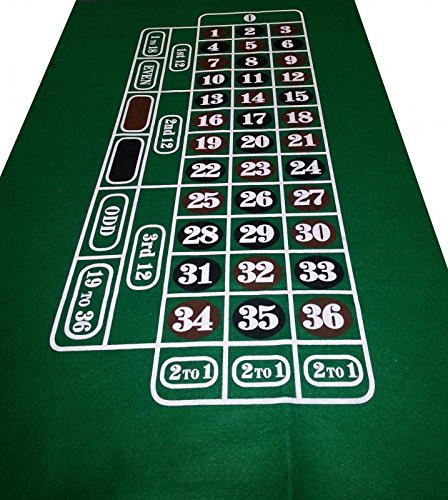 Tapis de roulette de casino Vert foncé