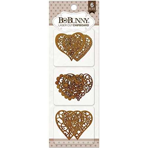 Bo Bunny BoBunny Essentials Laser-Cut Chipboard-Hearts code EAN 0665573061720 