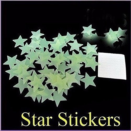 100 Pcs Etoiles phosphorescentes Stickers Murau...