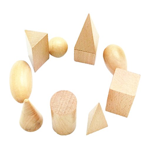 Bloc Géométrie Sensorielle en Bois Jouet Educat...