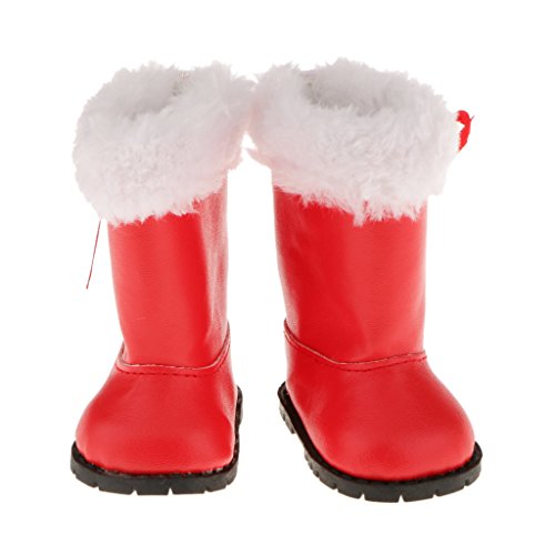 Bottes Fourrés Rouges Chaussures Fourrure avec ...