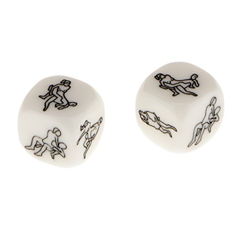 2pcs Sexe Adulte Lueur Dés Sexy Dice Craps Erot...