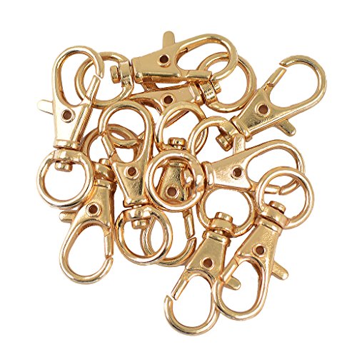 10Pcs Pivotant Mousquetons Porte-clés Lumineux ...