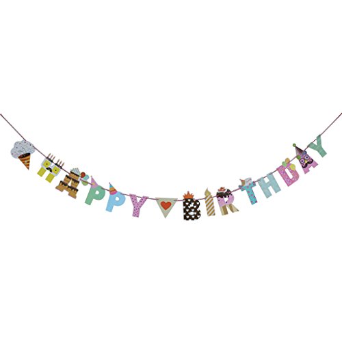 Générique Bannière Joyeux Anniversaire Bannière Fanion pour Décorations de Fêtes code EAN 0675595477393 