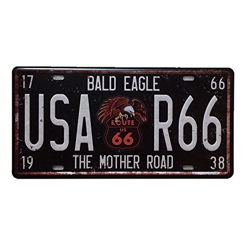 Vintage Plaques D'immatriculation Numériques Mé...