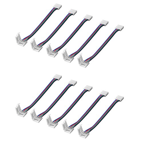 Sienoc 10x RGB SMD LED Strip Connecteur de cart...