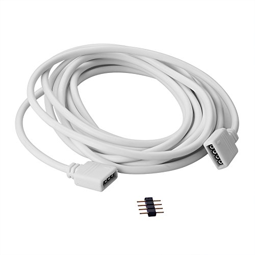 SIENOC Sienoc 2m 200cm rallonge pour RGB LED Strip 4 broches, connecteur, adapté à la bande de la bande LED RGB code EAN 0678542147745 