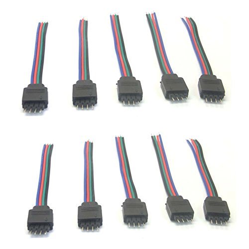 Sienoc 10 PK 4 pôles connecteur broches RGB câb...