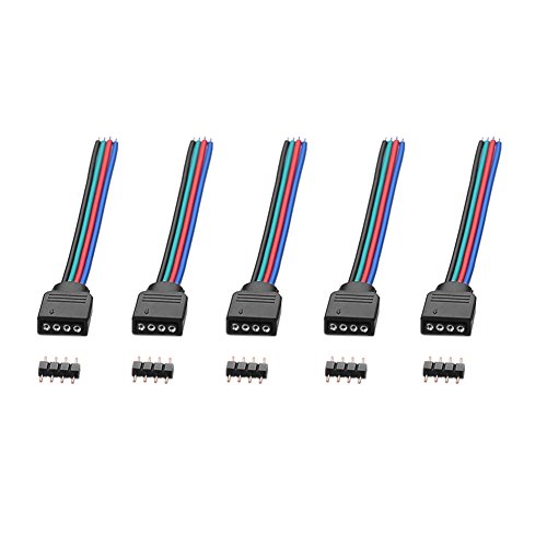 Sienoc 5 PK 4 pôles connecteur broches RGB câbl...