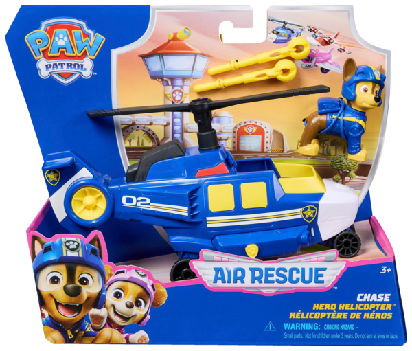 PAW PATROL Véhicule + figurine air rescue
Pat’ Patrouille code EAN 0681147037786 