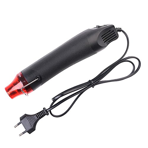 multi-perpose chaleur outil, mains Mini pistolet à chaleur Pistolet à air chaud - idéal pour chauffage Film thermorétractable, en poudre, tampon en caoutchouc noir 0681973650647 Rechel