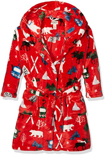 Fleece vintage ski-red, robe de chambre garçon,...